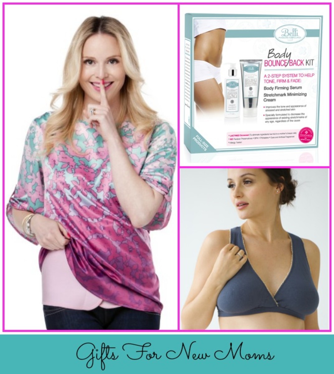 gifts for new moms, rosie pope organic band, belabumbum, belli skincare