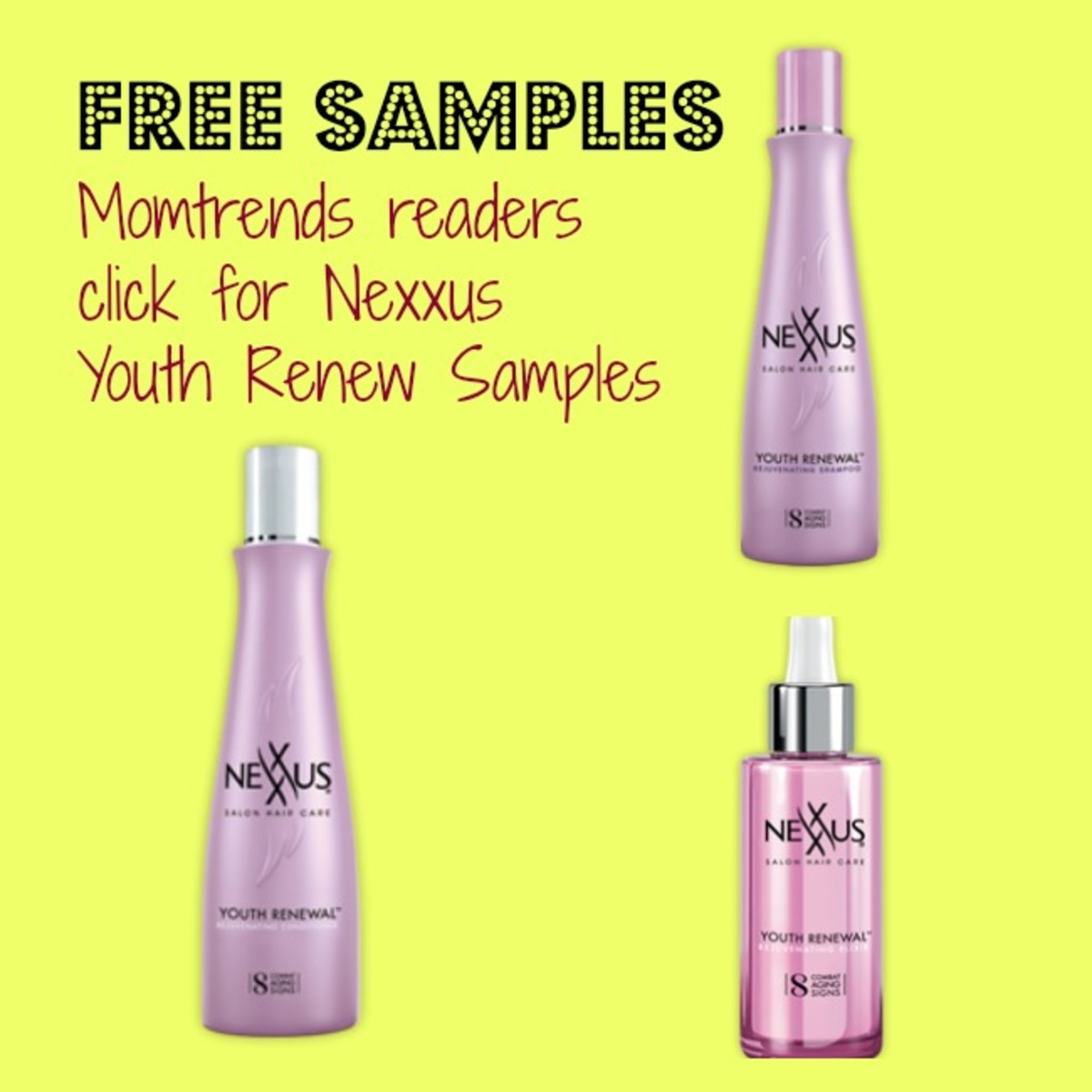 free beauty samples, hair care, nexxus, Nexxus Youth Renewal, younger-looking hair, hair products, momtrends, mom bloggers, fabulous hair after 40