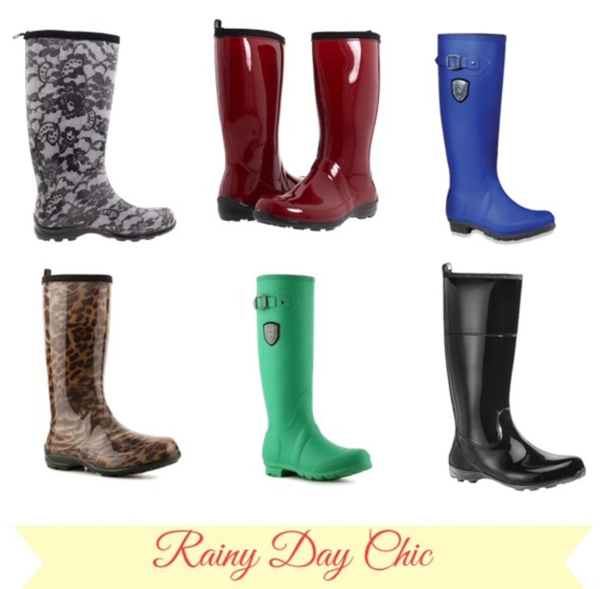 chic rain boots