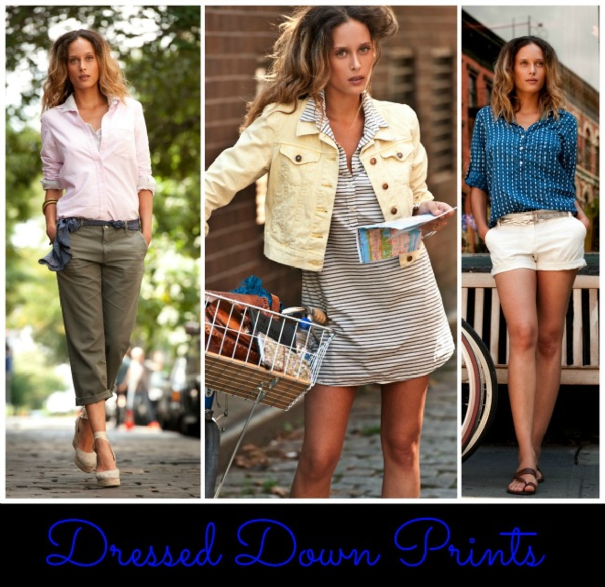 Hamptons style, hamptons fashion, prints, dressed up prints, dressed down prints, maxi dresses, stripes, jean jackets