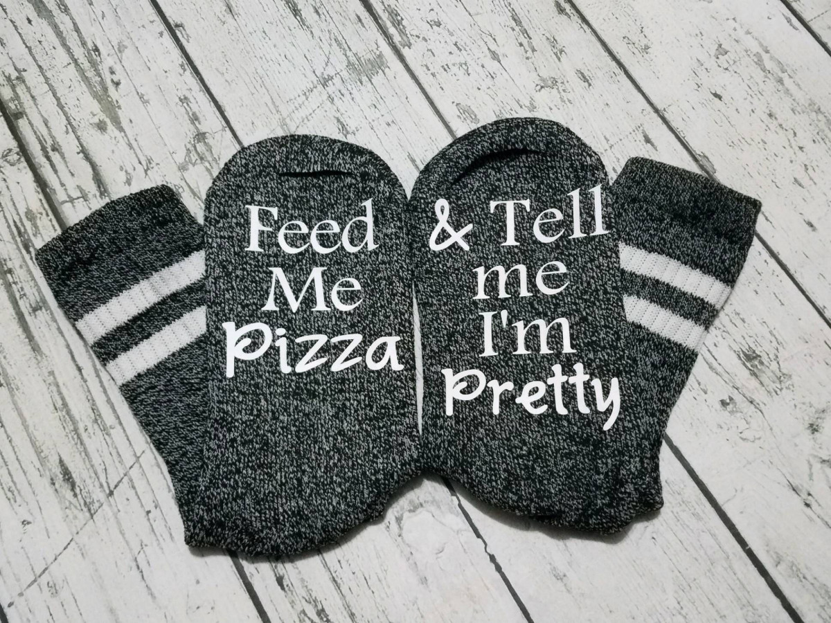 feed me pizza socks