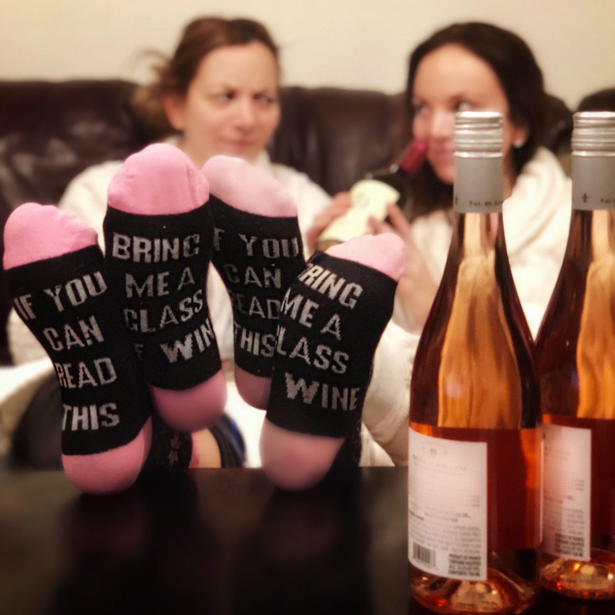 cuddly wine socks