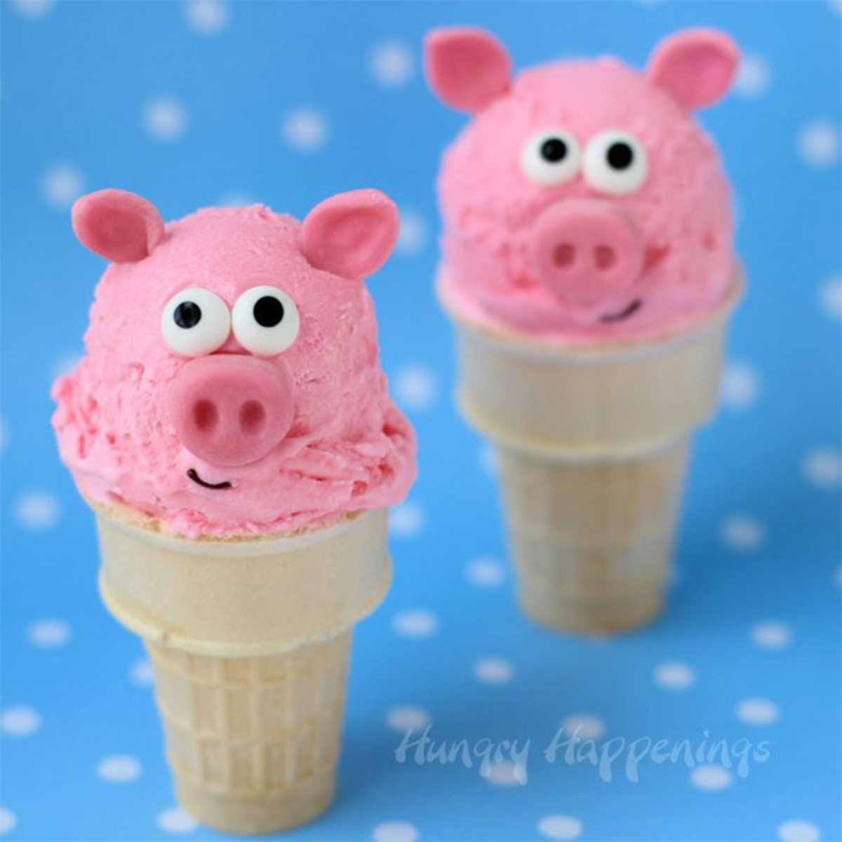ice cream cone pigs