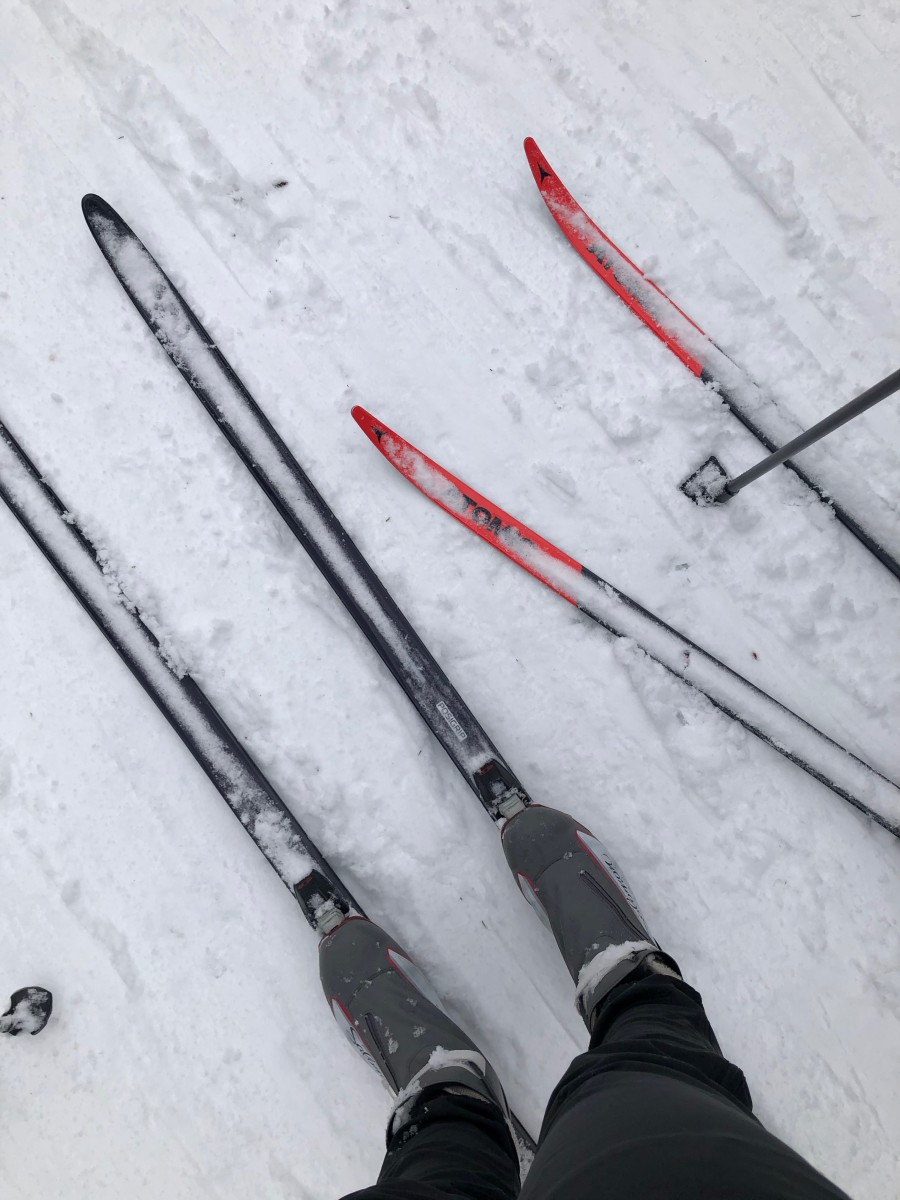 Cross-Country Skiing in the Mountains of Vermont
