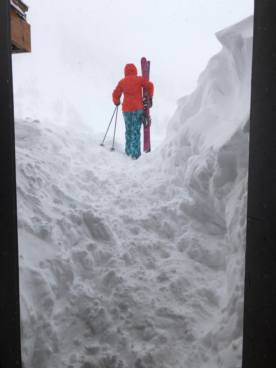 Deep snow at Alta Lodge Utah