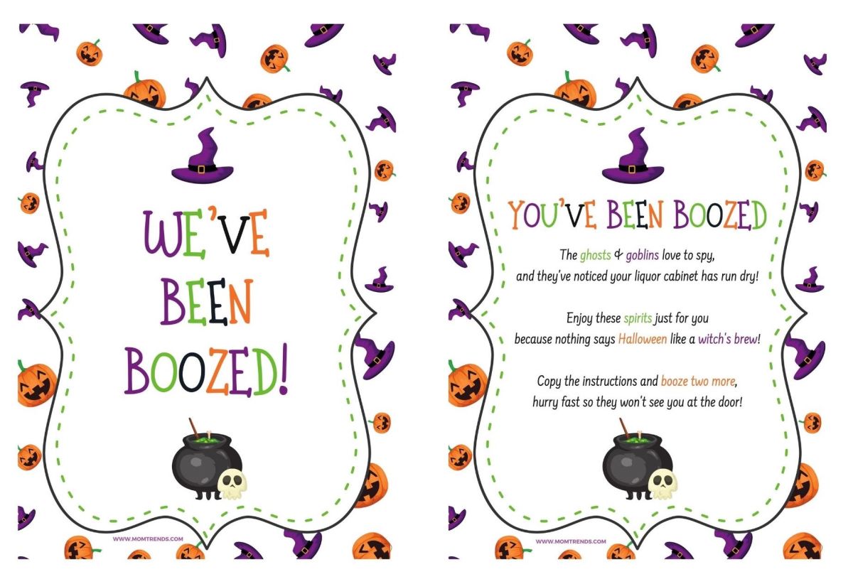 We've Been Boozed! {Free Printable} MomTrends