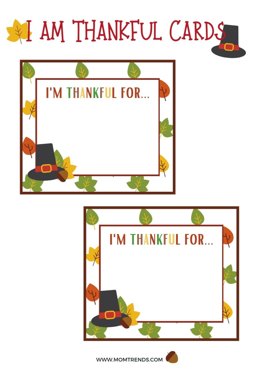 Thanksgiving Gratitude Free Printables