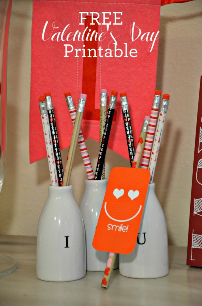 smile printable for Valentine's Day