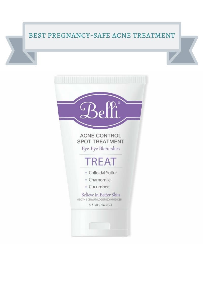 white and purple tube of belli acne control spot treatment