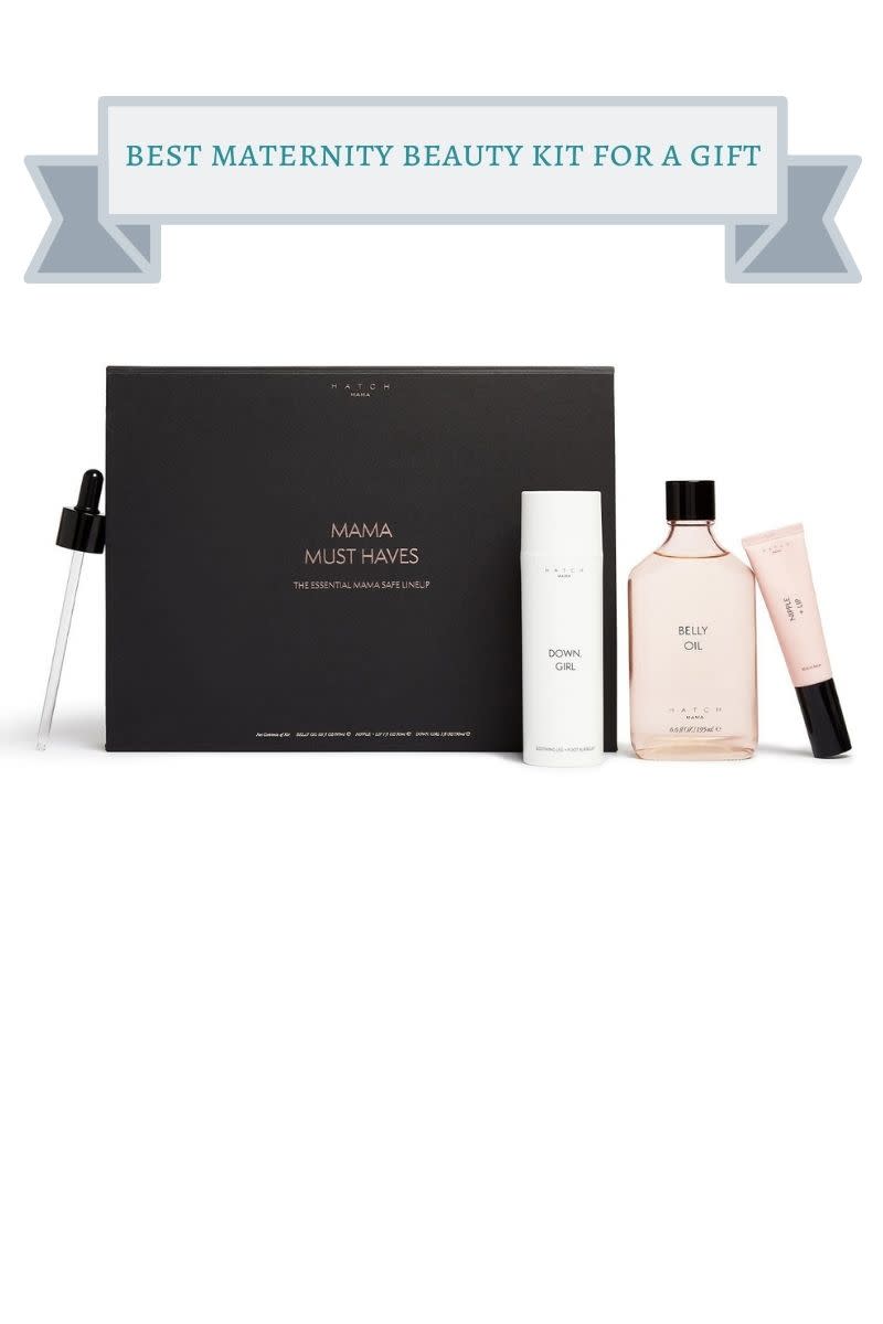 black box with white bottle and pink and black bottle and tube of hatch collection skin care products