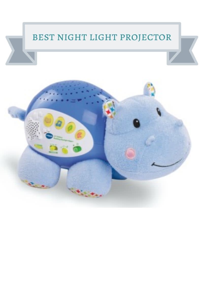 blue hippo night light projector