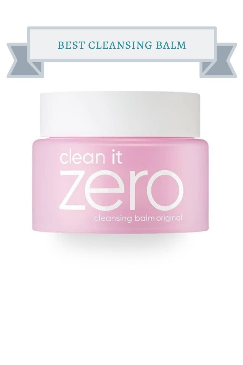 light pink jar of clean it zero cleansing balm with white lid and white letters
