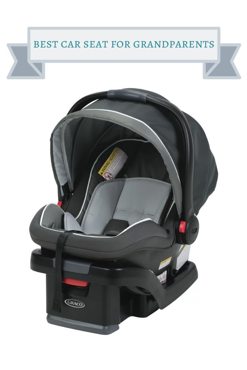 light and dark gray graco infant car seat