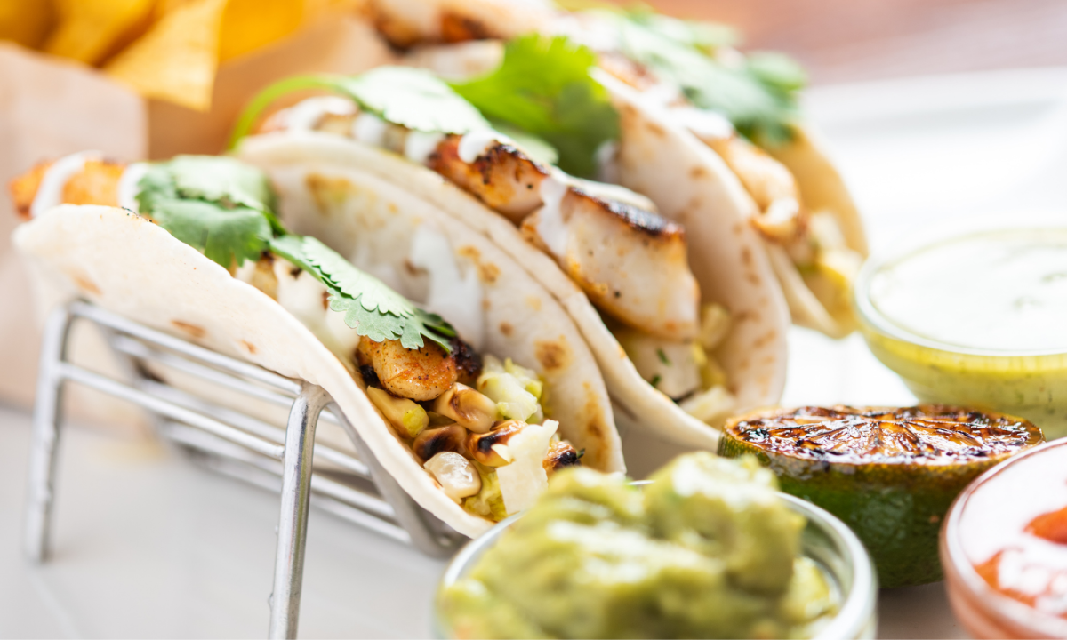 Healthy Fish Tacos and Guacamole