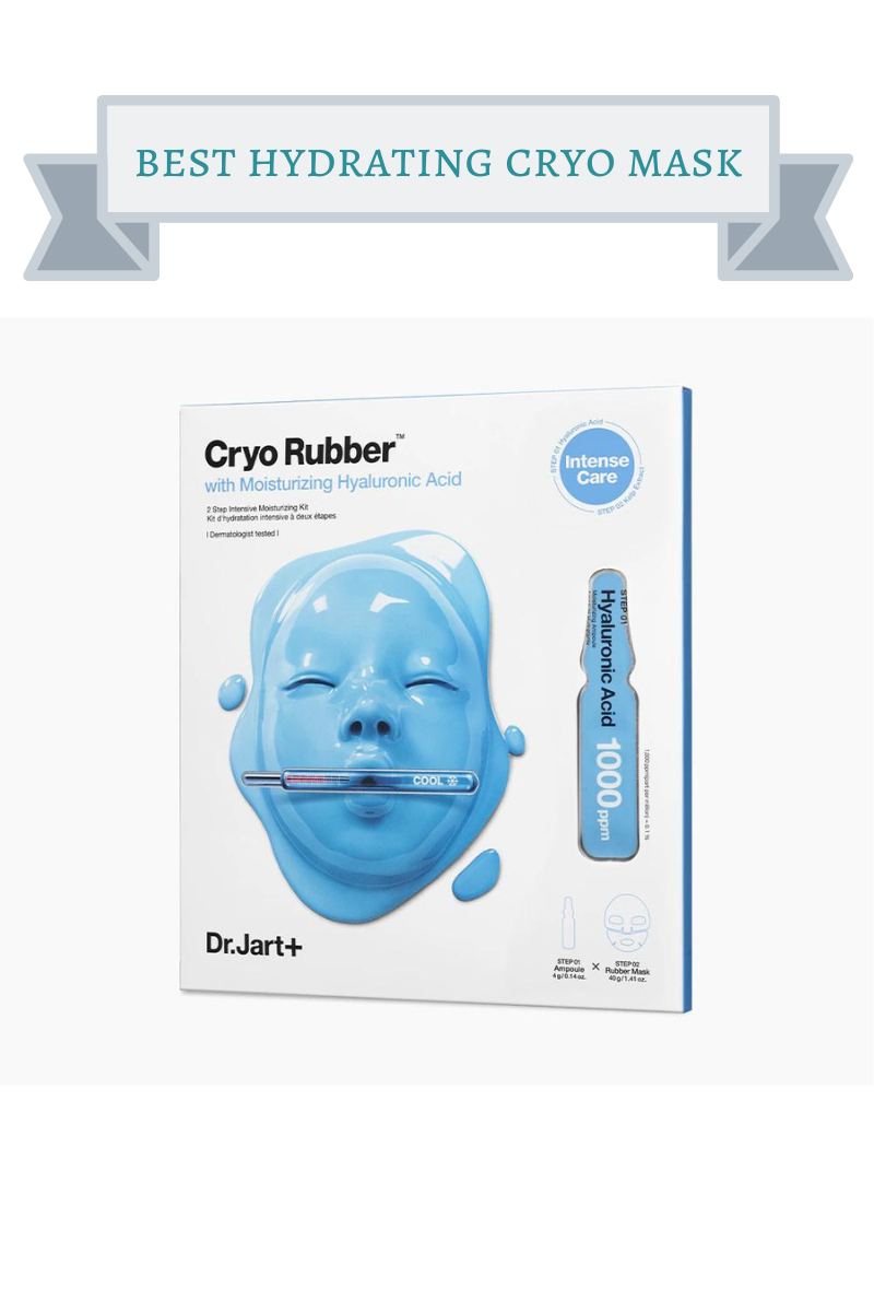 blue rubber facial mask
