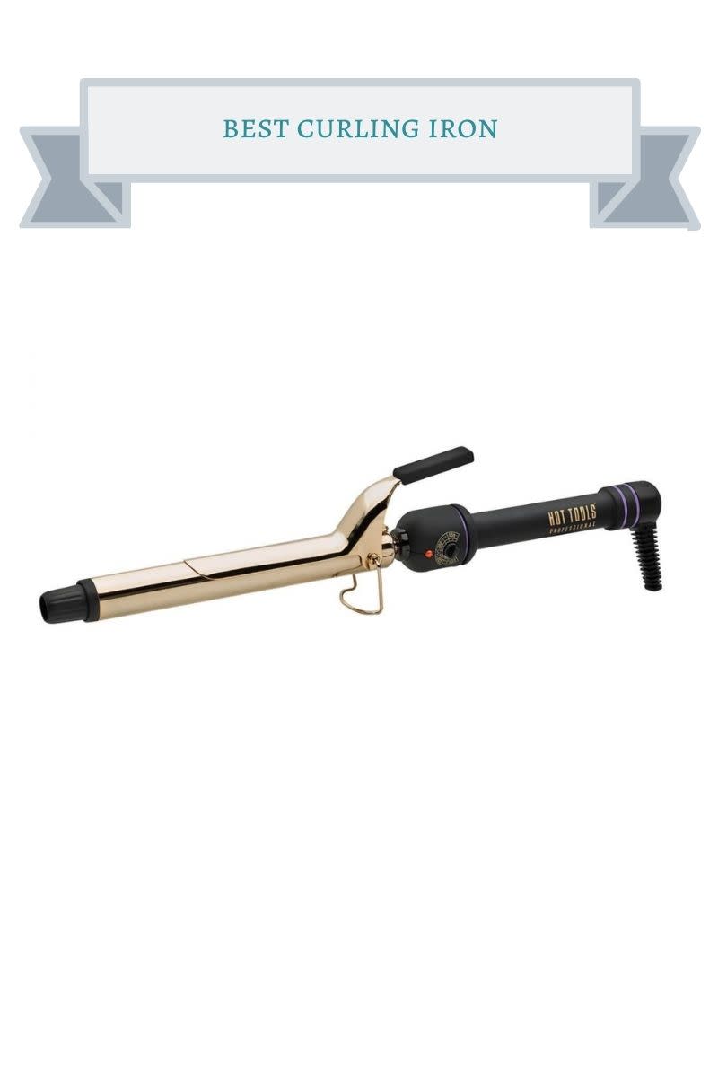 black and gold curling iron