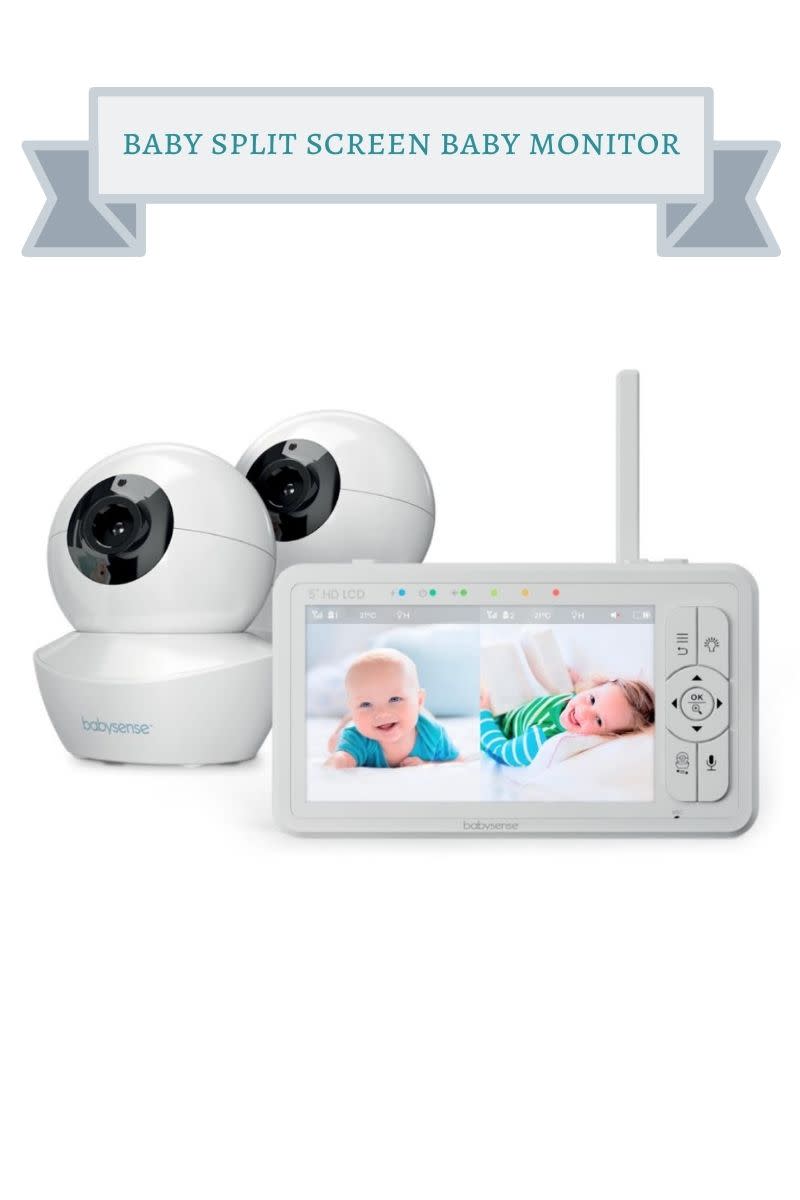 white babysense baby monitor and two cameras