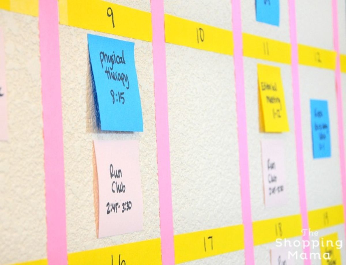 Organize Your Family Calendar with Post-it® Notes