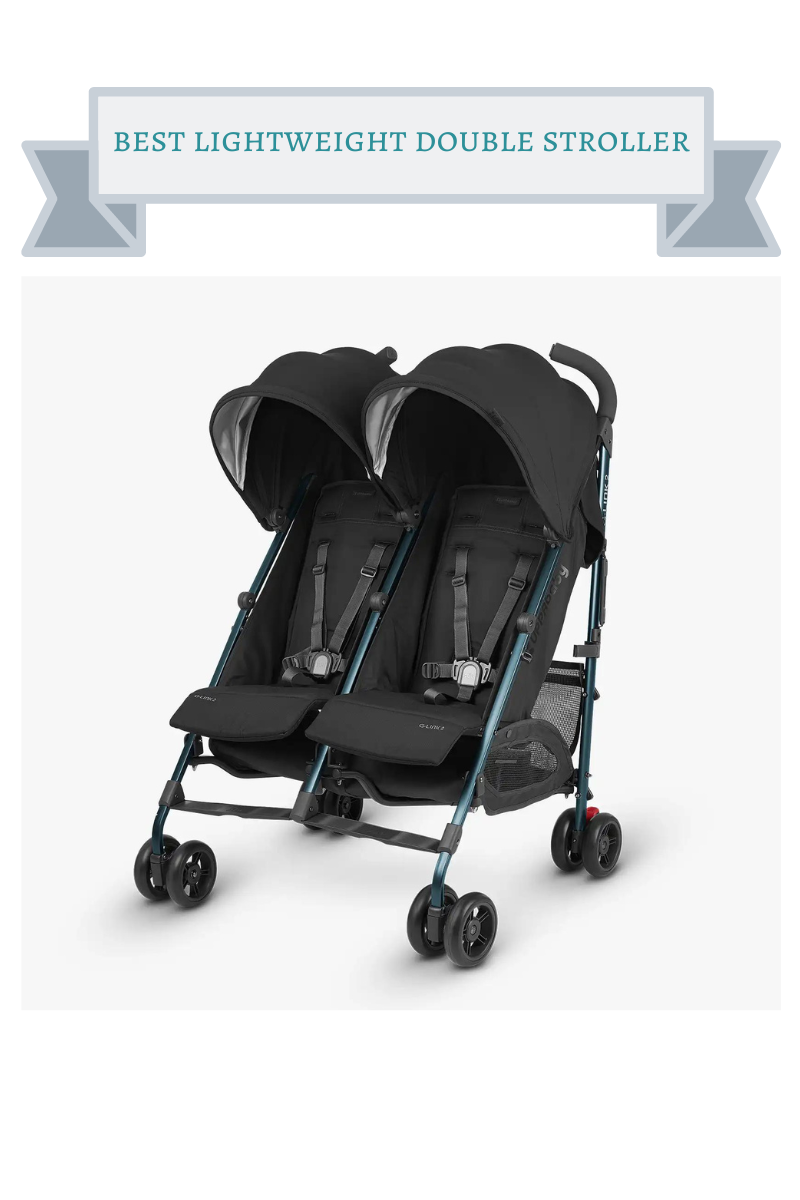 black side by side double stroller