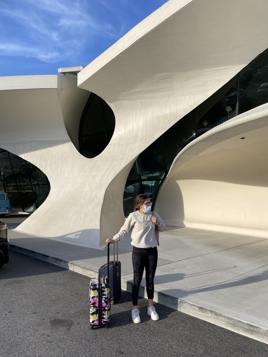 Checking in to the TWA hotel at JFK Airport