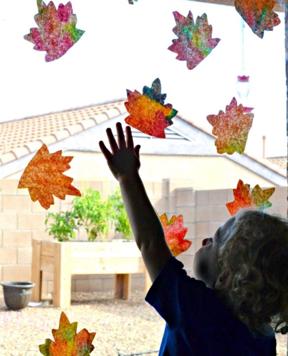 Kid Craft: Fall Leaf Suncatchers