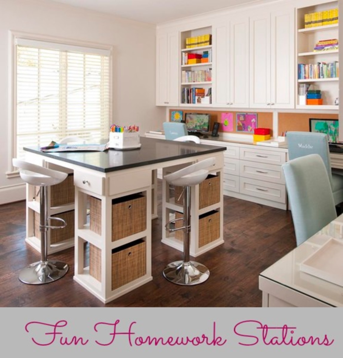 how to set up a homework station