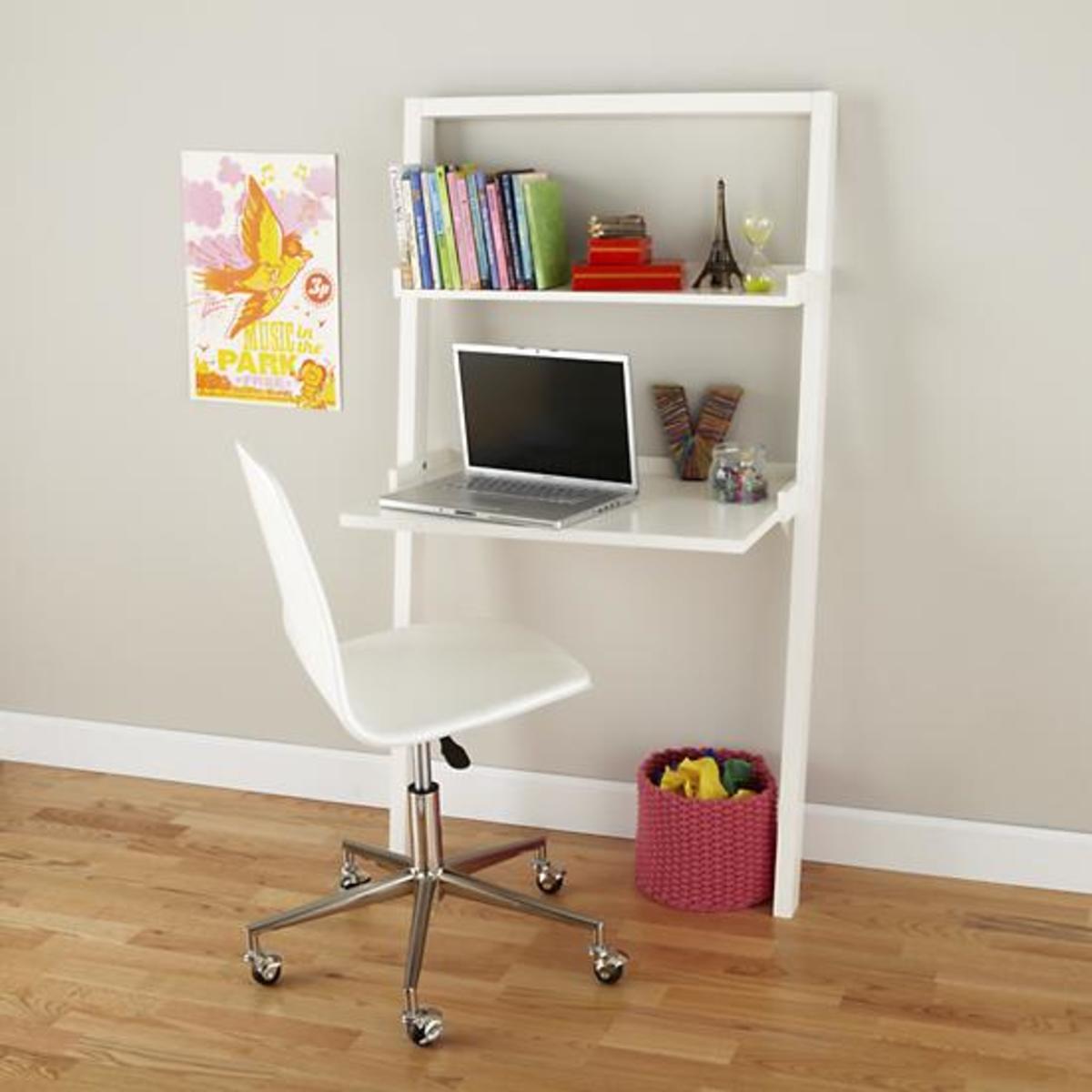 little sloane leaning desk white